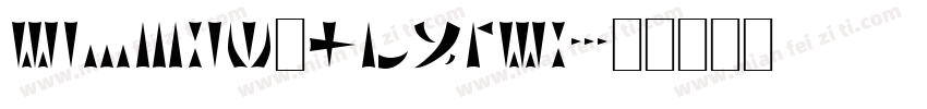 HACKSAW GLYPHS字体转换